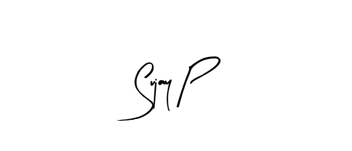 Also You can easily find your signature by using the search form. We will create Sujay P name handwritten signature images for you free of cost using Arty Signature sign style. Sujay P signature style 8 images and pictures png