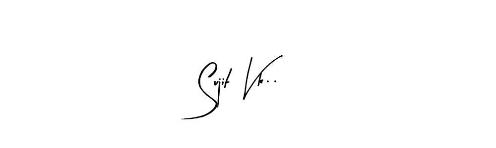 Create a beautiful signature design for name Sujit Vk... With this signature (Arty Signature) fonts, you can make a handwritten signature for free. Sujit Vk.. signature style 8 images and pictures png