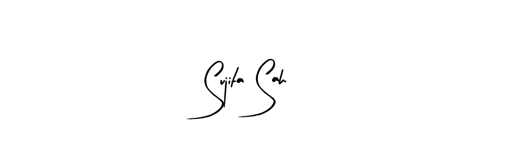 Sujita Sah stylish signature style. Best Handwritten Sign (Arty Signature) for my name. Handwritten Signature Collection Ideas for my name Sujita Sah. Sujita Sah signature style 8 images and pictures png