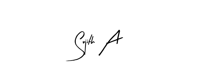 Sujith A stylish signature style. Best Handwritten Sign (Arty Signature) for my name. Handwritten Signature Collection Ideas for my name Sujith A. Sujith A signature style 8 images and pictures png
