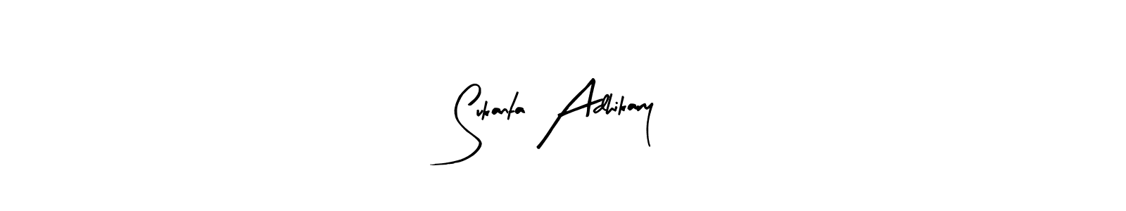 The best way (Arty Signature) to make a short signature is to pick only two or three words in your name. The name Sukanta Adhikary include a total of six letters. For converting this name. Sukanta Adhikary signature style 8 images and pictures png