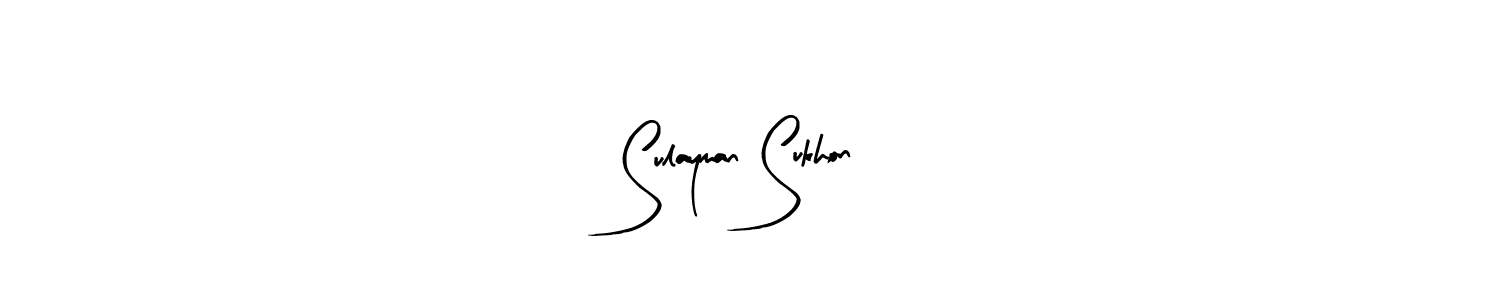 Arty Signature is a professional signature style that is perfect for those who want to add a touch of class to their signature. It is also a great choice for those who want to make their signature more unique. Get Sulayman Sukhon name to fancy signature for free. Sulayman Sukhon signature style 8 images and pictures png