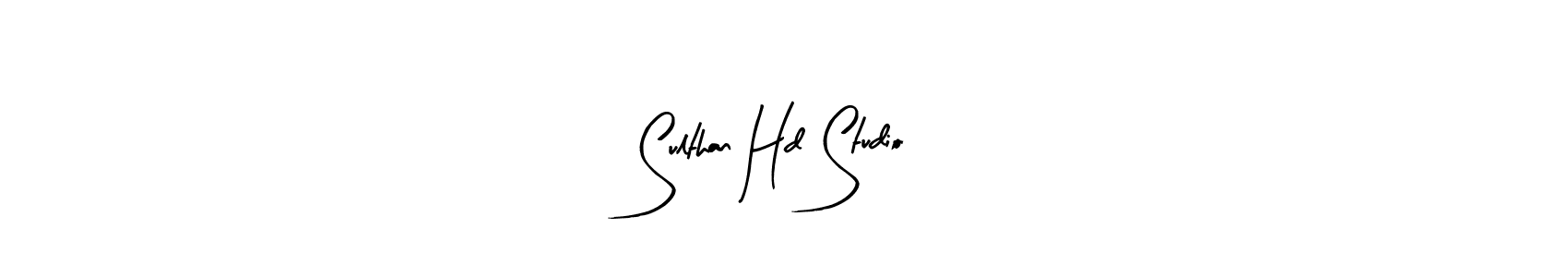 How to make Sulthan Hd Studio name signature. Use Arty Signature style for creating short signs online. This is the latest handwritten sign. Sulthan Hd Studio signature style 8 images and pictures png