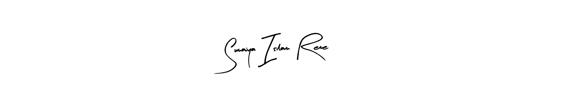 Sumaiya Islam Reme stylish signature style. Best Handwritten Sign (Arty Signature) for my name. Handwritten Signature Collection Ideas for my name Sumaiya Islam Reme. Sumaiya Islam Reme signature style 8 images and pictures png
