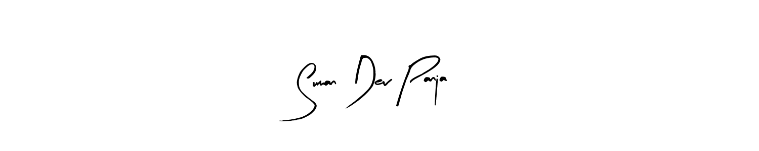 The best way (Arty Signature) to make a short signature is to pick only two or three words in your name. The name Suman Dev Panja include a total of six letters. For converting this name. Suman Dev Panja signature style 8 images and pictures png