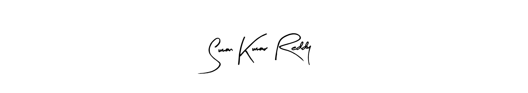 How to make Suman Kumar Reddy name signature. Use Arty Signature style for creating short signs online. This is the latest handwritten sign. Suman Kumar Reddy signature style 8 images and pictures png