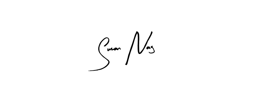 Similarly Arty Signature is the best handwritten signature design. Signature creator online .You can use it as an online autograph creator for name Suman Nag. Suman Nag signature style 8 images and pictures png