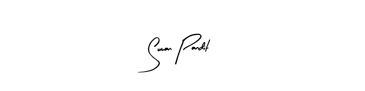 Also we have Suman Pandit name is the best signature style. Create professional handwritten signature collection using Arty Signature autograph style. Suman Pandit signature style 8 images and pictures png