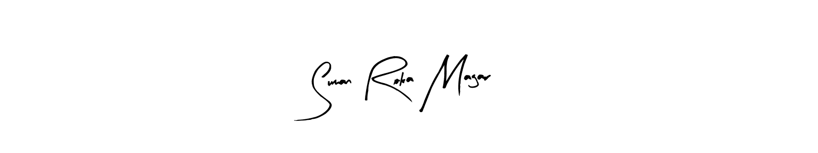 You should practise on your own different ways (Arty Signature) to write your name (Suman Roka Magar) in signature. don't let someone else do it for you. Suman Roka Magar signature style 8 images and pictures png