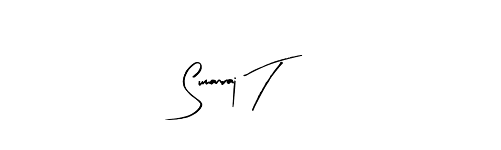 Sumanraj T stylish signature style. Best Handwritten Sign (Arty Signature) for my name. Handwritten Signature Collection Ideas for my name Sumanraj T. Sumanraj T signature style 8 images and pictures png