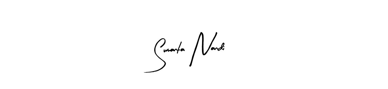 Similarly Arty Signature is the best handwritten signature design. Signature creator online .You can use it as an online autograph creator for name Sumanta Nandi. Sumanta Nandi signature style 8 images and pictures png