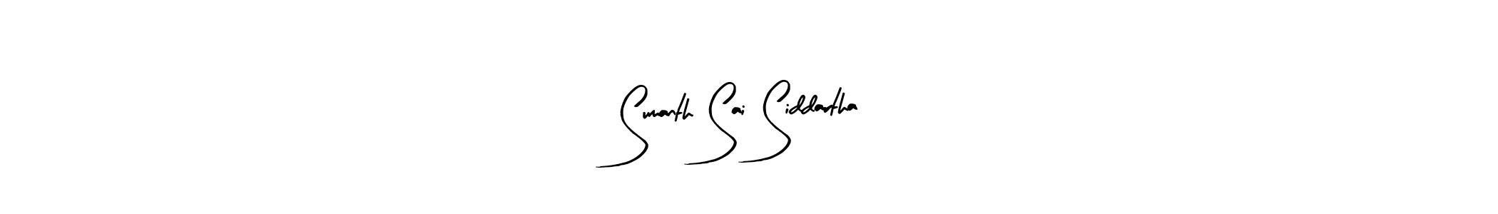 Make a beautiful signature design for name Sumanth Sai Siddartha. With this signature (Arty Signature) style, you can create a handwritten signature for free. Sumanth Sai Siddartha signature style 8 images and pictures png
