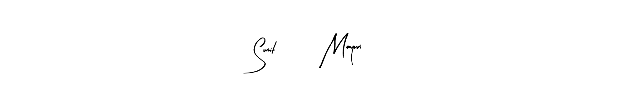 Design your own signature with our free online signature maker. With this signature software, you can create a handwritten (Arty Signature) signature for name Sumit         Mayuri. Sumit         Mayuri signature style 8 images and pictures png