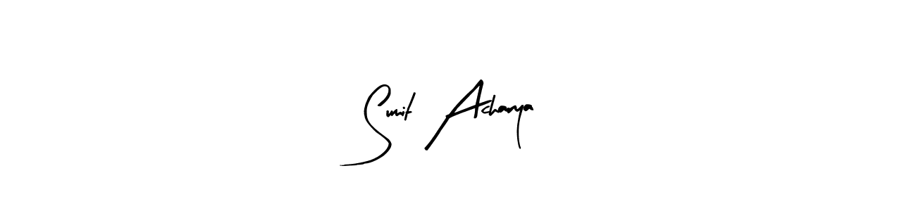 Design your own signature with our free online signature maker. With this signature software, you can create a handwritten (Arty Signature) signature for name Sumit Acharya. Sumit Acharya signature style 8 images and pictures png