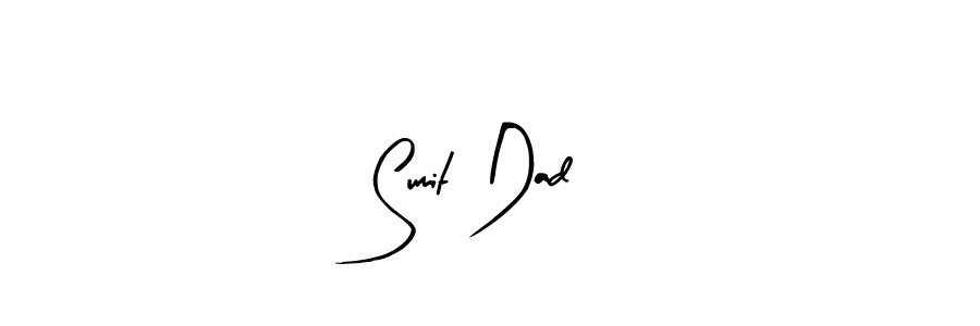 Here are the top 10 professional signature styles for the name Sumit Dad. These are the best autograph styles you can use for your name. Sumit Dad signature style 8 images and pictures png