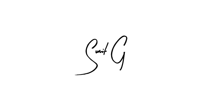 It looks lik you need a new signature style for name Sumit G. Design unique handwritten (Arty Signature) signature with our free signature maker in just a few clicks. Sumit G signature style 8 images and pictures png