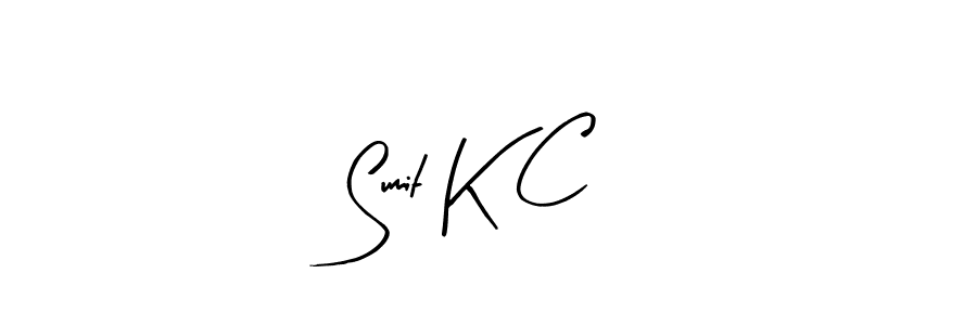 How to Draw Sumit K C signature style? Arty Signature is a latest design signature styles for name Sumit K C. Sumit K C signature style 8 images and pictures png