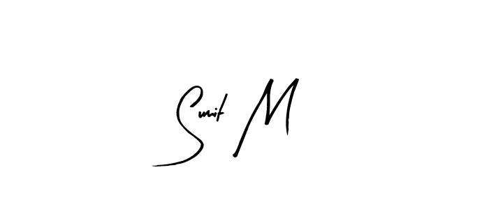 How to make Sumit M signature? Arty Signature is a professional autograph style. Create handwritten signature for Sumit M name. Sumit M signature style 8 images and pictures png