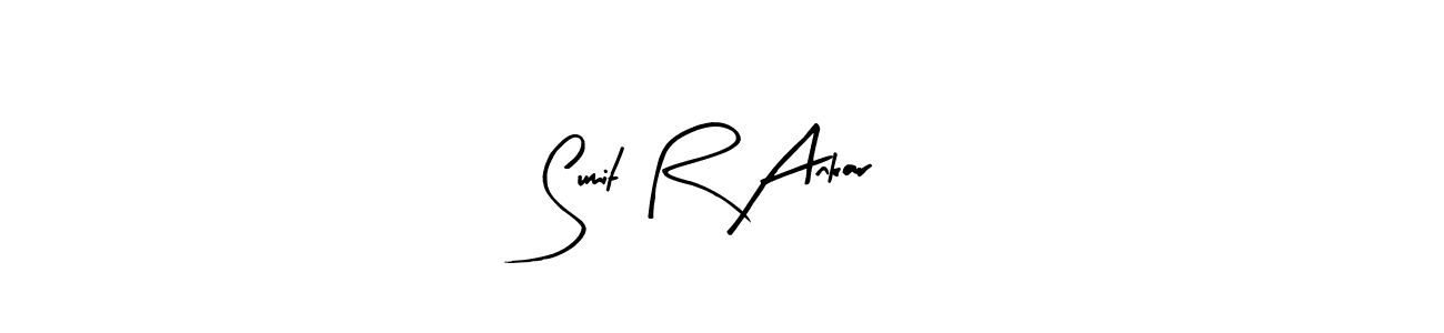 Sumit R Ankar stylish signature style. Best Handwritten Sign (Arty Signature) for my name. Handwritten Signature Collection Ideas for my name Sumit R Ankar. Sumit R Ankar signature style 8 images and pictures png
