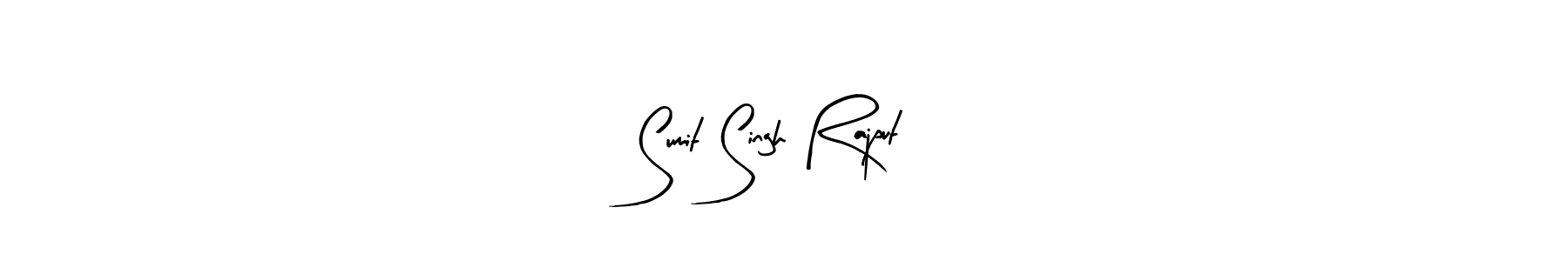 This is the best signature style for the Sumit Singh Rajput name. Also you like these signature font (Arty Signature). Mix name signature. Sumit Singh Rajput signature style 8 images and pictures png