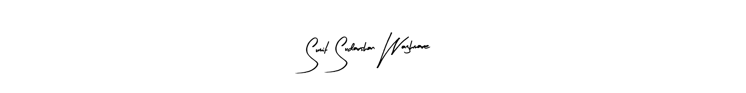 Sumit Sudarshan Waghmare stylish signature style. Best Handwritten Sign (Arty Signature) for my name. Handwritten Signature Collection Ideas for my name Sumit Sudarshan Waghmare. Sumit Sudarshan Waghmare signature style 8 images and pictures png