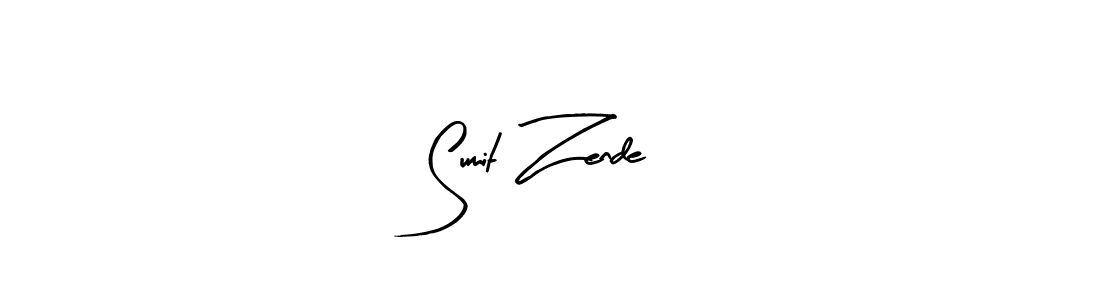 Similarly Arty Signature is the best handwritten signature design. Signature creator online .You can use it as an online autograph creator for name Sumit Zende. Sumit Zende signature style 8 images and pictures png