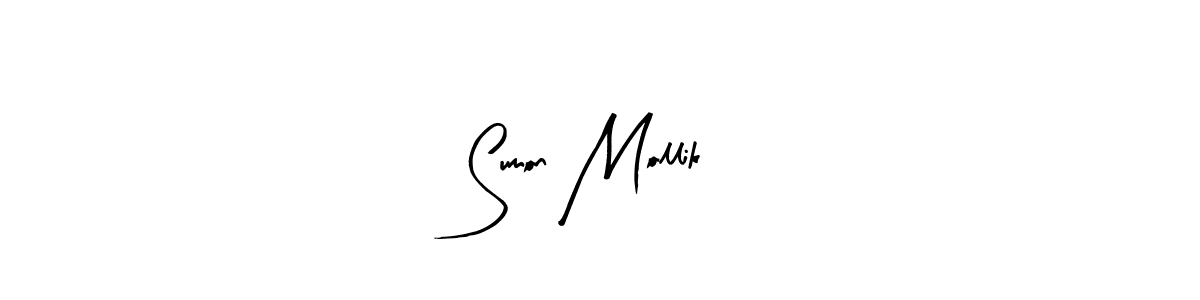 if you are searching for the best signature style for your name Sumon Mollik. so please give up your signature search. here we have designed multiple signature styles  using Arty Signature. Sumon Mollik signature style 8 images and pictures png
