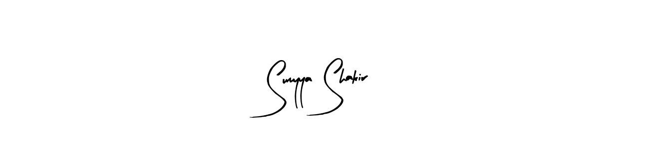 This is the best signature style for the Sumyya Shakir name. Also you like these signature font (Arty Signature). Mix name signature. Sumyya Shakir signature style 8 images and pictures png