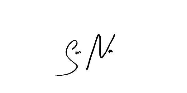 Similarly Arty Signature is the best handwritten signature design. Signature creator online .You can use it as an online autograph creator for name Sun Na. Sun Na signature style 8 images and pictures png