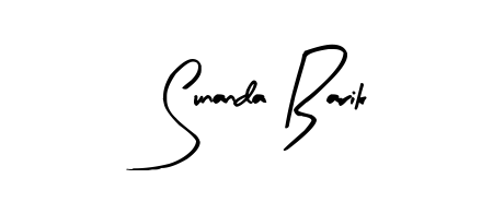 Master the art of signing with Sunanda Barik written in fluent Arty Signature script. A great template to practice and refine your handwriting. Sunanda Barik signature style 8 images and pictures png