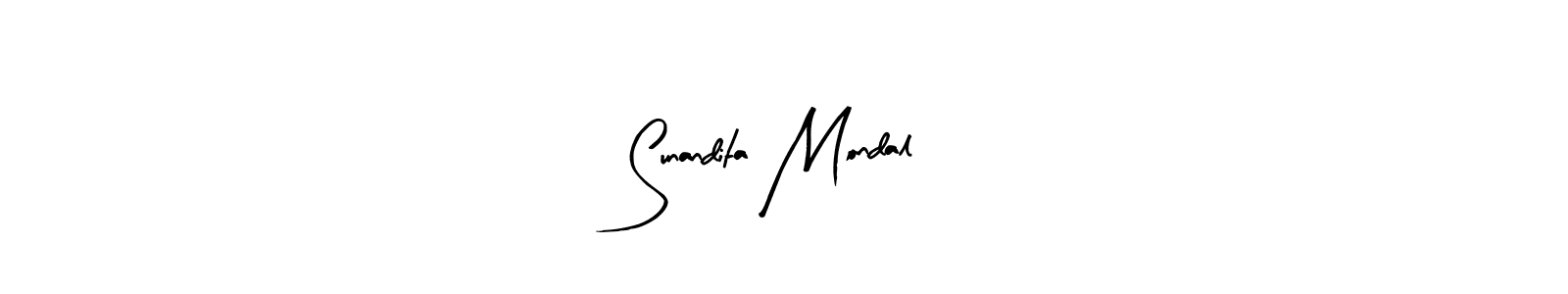 Create a beautiful signature design for name Sunandita Mondal. With this signature (Arty Signature) fonts, you can make a handwritten signature for free. Sunandita Mondal signature style 8 images and pictures png