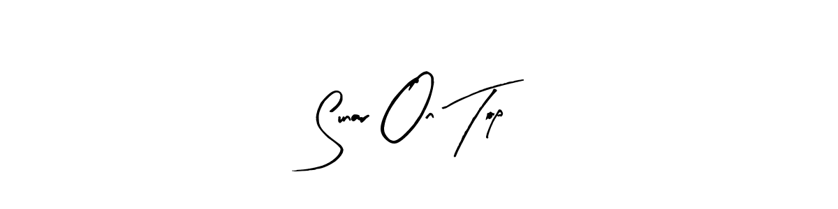 Also You can easily find your signature by using the search form. We will create Sunar On Top name handwritten signature images for you free of cost using Arty Signature sign style. Sunar On Top signature style 8 images and pictures png