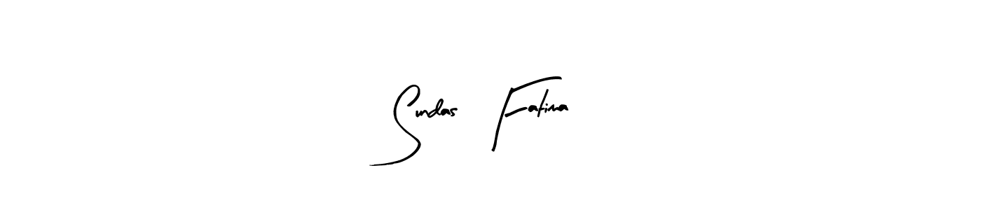 The best way (Arty Signature) to make a short signature is to pick only two or three words in your name. The name Sundas  Fatima include a total of six letters. For converting this name. Sundas  Fatima signature style 8 images and pictures png