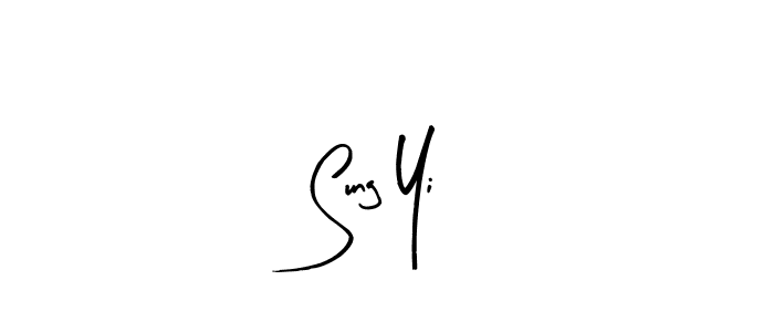 You should practise on your own different ways (Arty Signature) to write your name (Sung Yi) in signature. don't let someone else do it for you. Sung Yi signature style 8 images and pictures png
