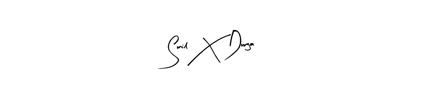 Create a beautiful signature design for name Sunil  X  Durga. With this signature (Arty Signature) fonts, you can make a handwritten signature for free. Sunil  X  Durga signature style 8 images and pictures png