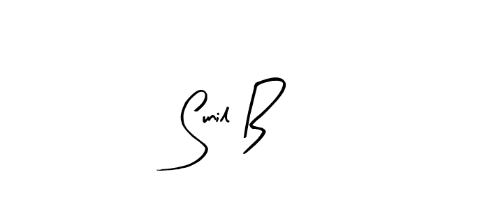 Design your own signature with our free online signature maker. With this signature software, you can create a handwritten (Arty Signature) signature for name Sunil B. Sunil B signature style 8 images and pictures png