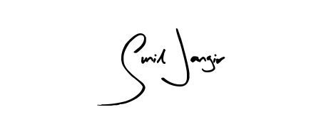 Personalize your online presence with Sunil Jangir signature rendered in elegant Arty Signature font. Great for website footers and blogs. Sunil Jangir signature style 8 images and pictures png