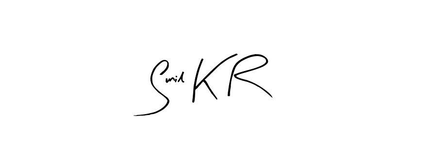 Make a beautiful signature design for name Sunil K R. With this signature (Arty Signature) style, you can create a handwritten signature for free. Sunil K R signature style 8 images and pictures png