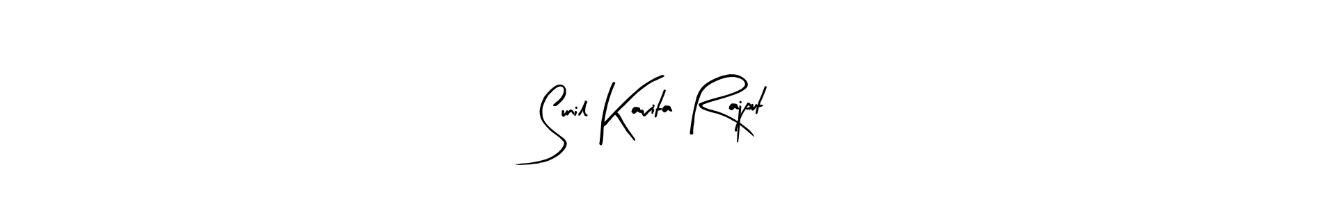 Make a beautiful signature design for name Sunil Kavita Rajput. Use this online signature maker to create a handwritten signature for free. Sunil Kavita Rajput signature style 8 images and pictures png