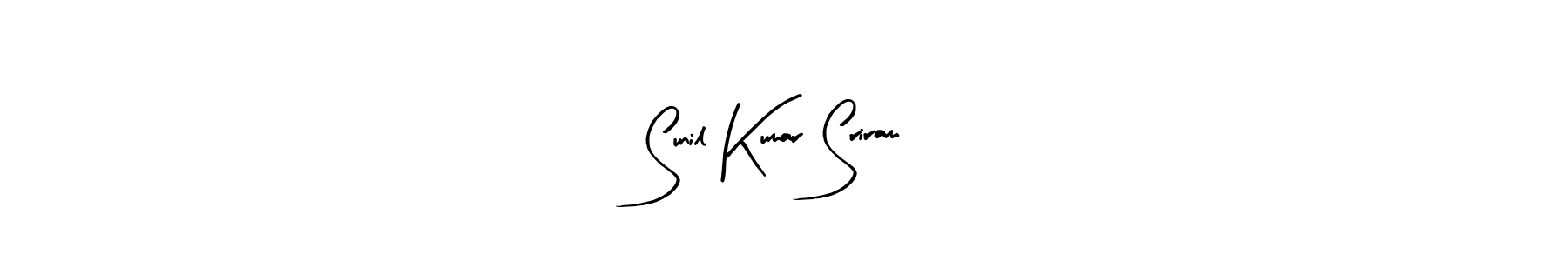 Use a signature maker to create a handwritten signature online. With this signature software, you can design (Arty Signature) your own signature for name Sunil Kumar Sriram. Sunil Kumar Sriram signature style 8 images and pictures png