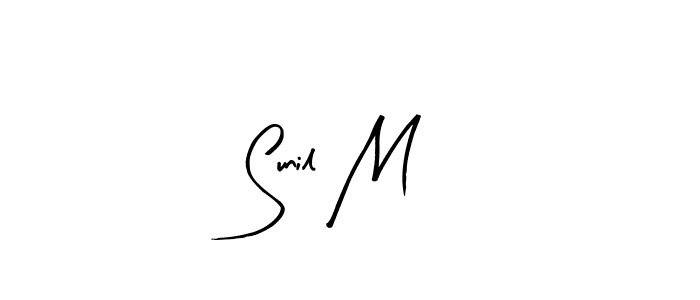 You should practise on your own different ways (Arty Signature) to write your name (Sunil M) in signature. don't let someone else do it for you. Sunil M signature style 8 images and pictures png