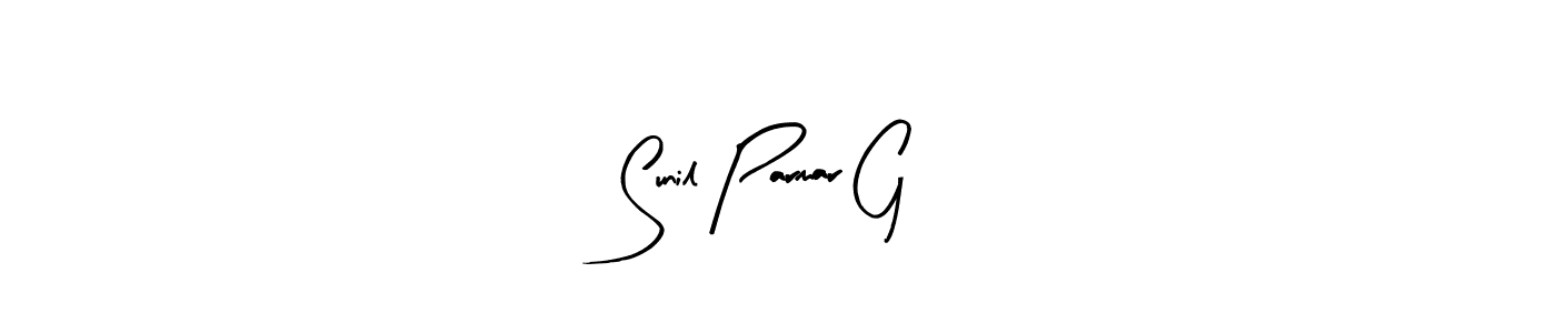 Design your own signature with our free online signature maker. With this signature software, you can create a handwritten (Arty Signature) signature for name Sunil Parmar G. Sunil Parmar G signature style 8 images and pictures png