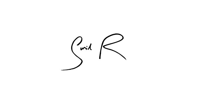 Similarly Arty Signature is the best handwritten signature design. Signature creator online .You can use it as an online autograph creator for name Sunil R. Sunil R signature style 8 images and pictures png