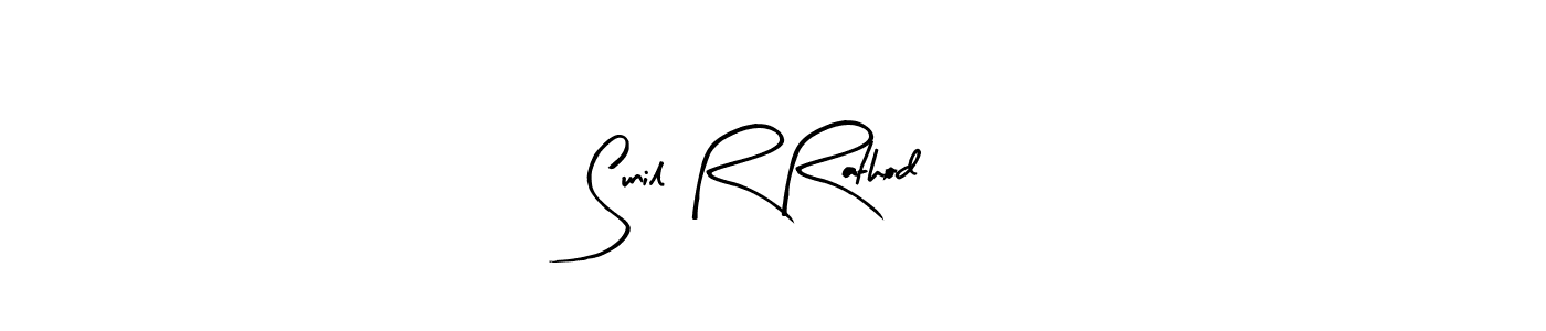 Sunil R Rathod stylish signature style. Best Handwritten Sign (Arty Signature) for my name. Handwritten Signature Collection Ideas for my name Sunil R Rathod. Sunil R Rathod signature style 8 images and pictures png