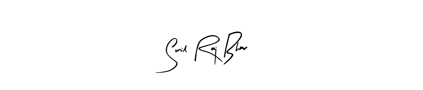 Arty Signature is a professional signature style that is perfect for those who want to add a touch of class to their signature. It is also a great choice for those who want to make their signature more unique. Get Sunil Raj Bhar name to fancy signature for free. Sunil Raj Bhar signature style 8 images and pictures png