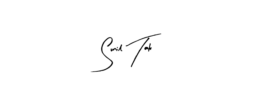 Also You can easily find your signature by using the search form. We will create Sunil Tak name handwritten signature images for you free of cost using Arty Signature sign style. Sunil Tak signature style 8 images and pictures png