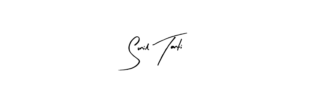 Create a beautiful signature design for name Sunil Tanti. With this signature (Arty Signature) fonts, you can make a handwritten signature for free. Sunil Tanti signature style 8 images and pictures png