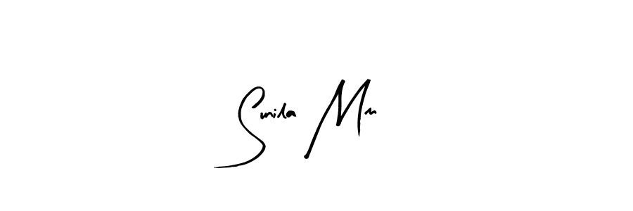 Arty Signature is a professional signature style that is perfect for those who want to add a touch of class to their signature. It is also a great choice for those who want to make their signature more unique. Get Sunila Mm name to fancy signature for free. Sunila Mm signature style 8 images and pictures png