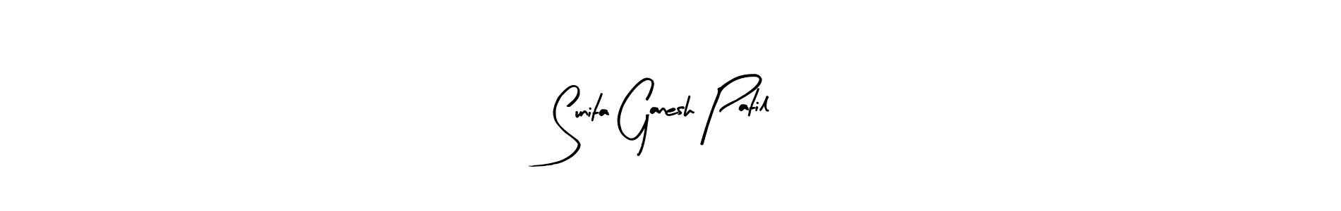 This is the best signature style for the Sunita Ganesh Patil name. Also you like these signature font (Arty Signature). Mix name signature. Sunita Ganesh Patil signature style 8 images and pictures png