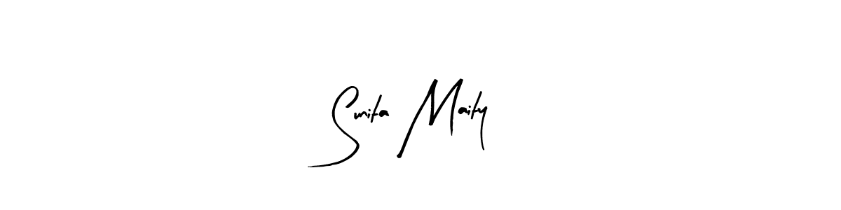 The best way (Arty Signature) to make a short signature is to pick only two or three words in your name. The name Sunita Maity include a total of six letters. For converting this name. Sunita Maity signature style 8 images and pictures png